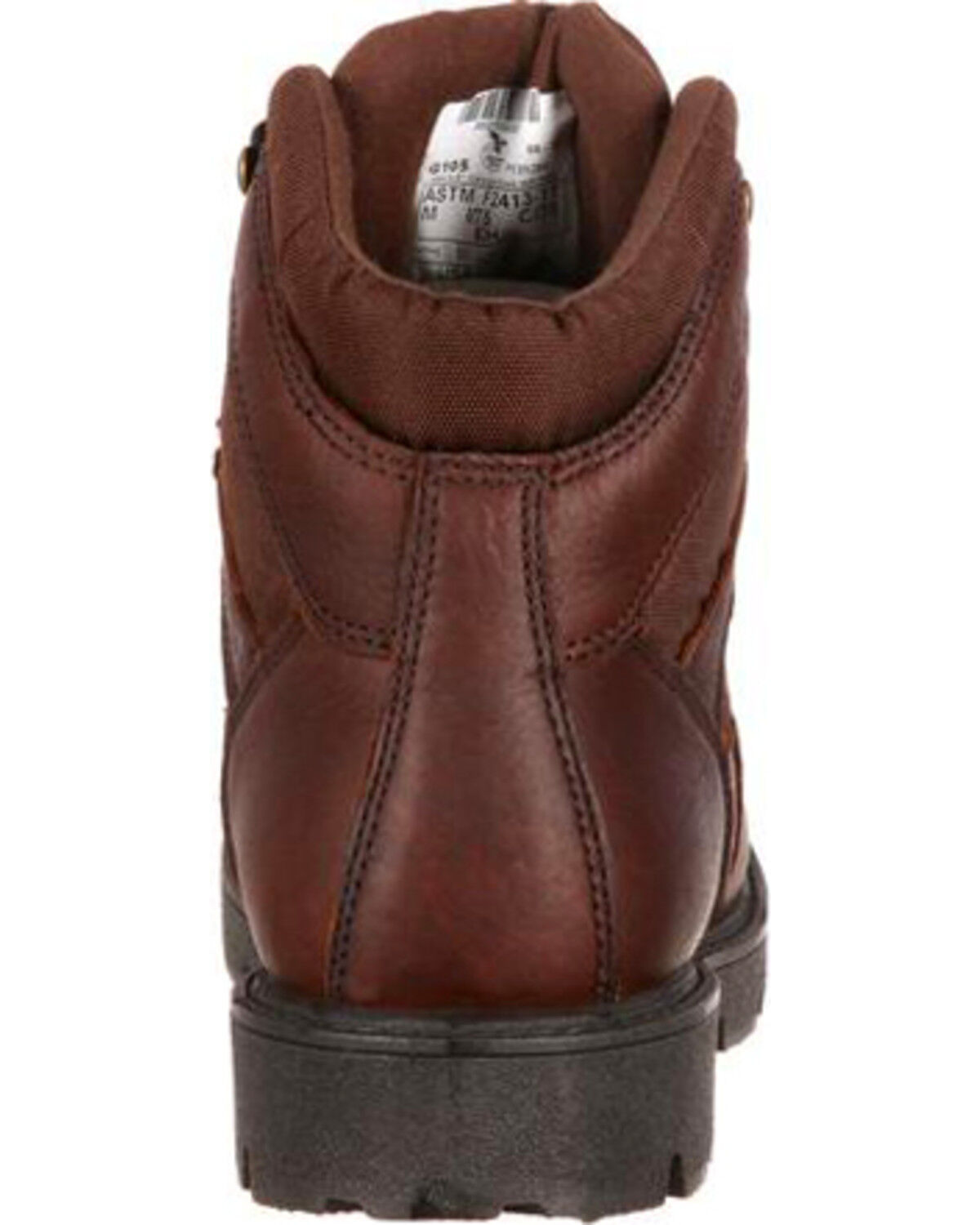Image #7 - Georgia Men's 6" Lace Up Work Boots, Brown, hi-res