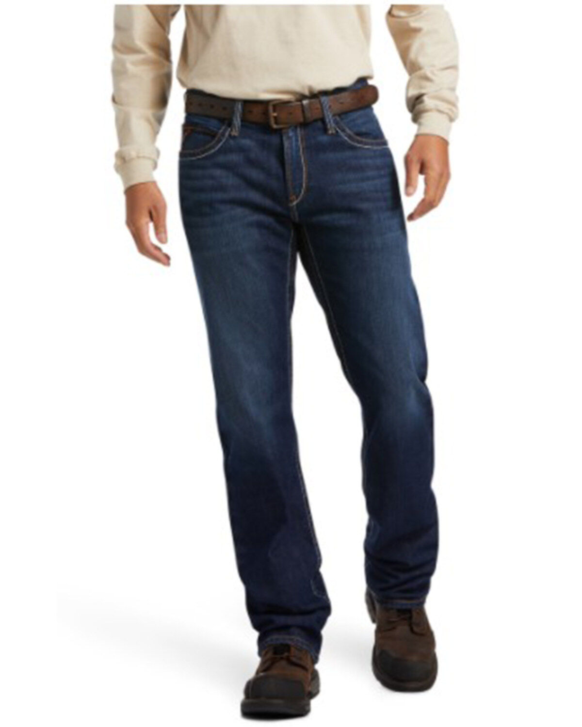 Ariat Men´s FR M4 Stillwell Dark Wash Durastretch Relaxed Bootcut Work Jeans -Big