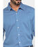Image #4 - Scully Signature Soft Series Men's Geo Print Long Sleeve Western Shirt , Blue, hi-res