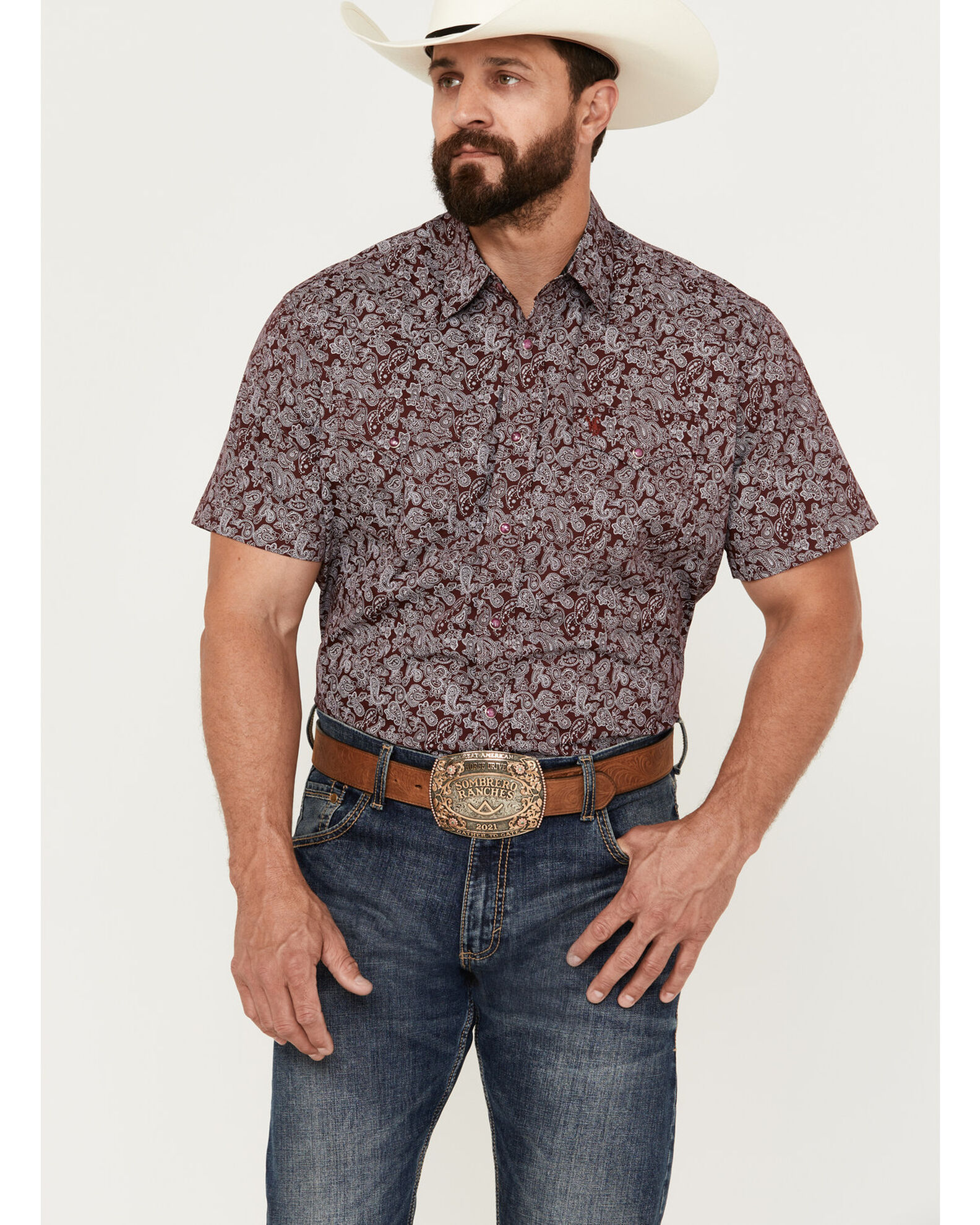 Mens short discount sleeve western shirts