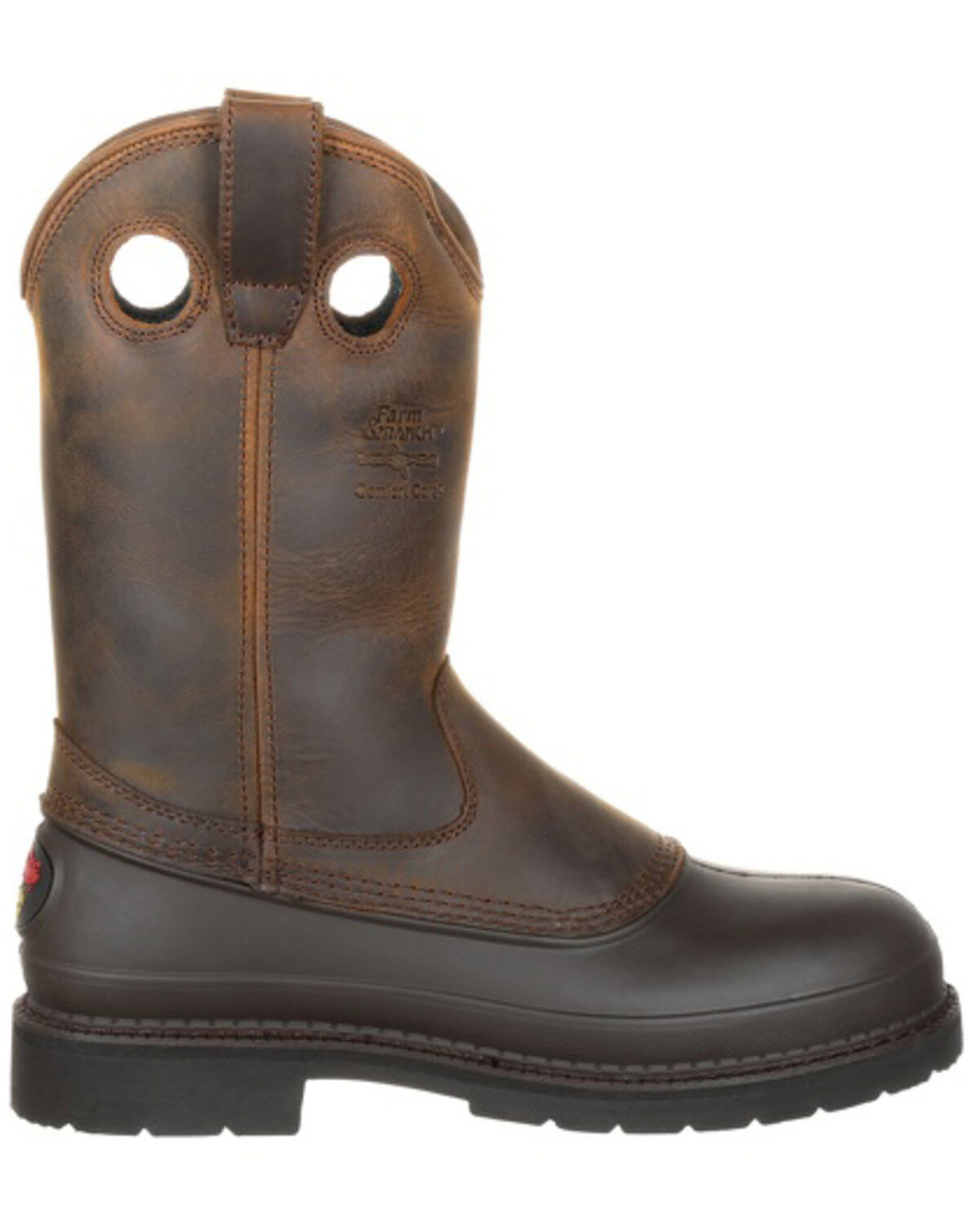 Image #3 - Georgia Men's Muddog Comfort Core Work Boots, Tan, hi-res