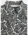 Image #2 - Cody James Toddler Boys' Botanical Paisley Print Long Sleeve Snap Western Shirt, Black, hi-res