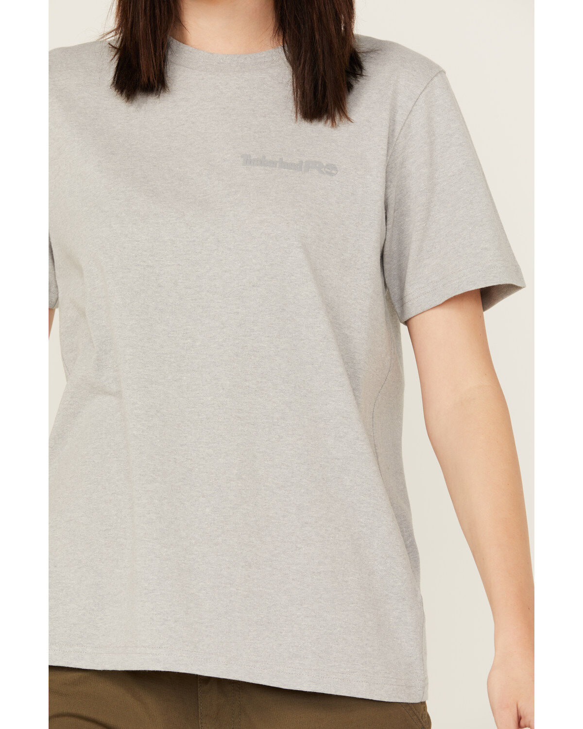 Image #3 - Timberland Pro Women's Cotton Core Short Sleeve Tee, Grey, hi-res