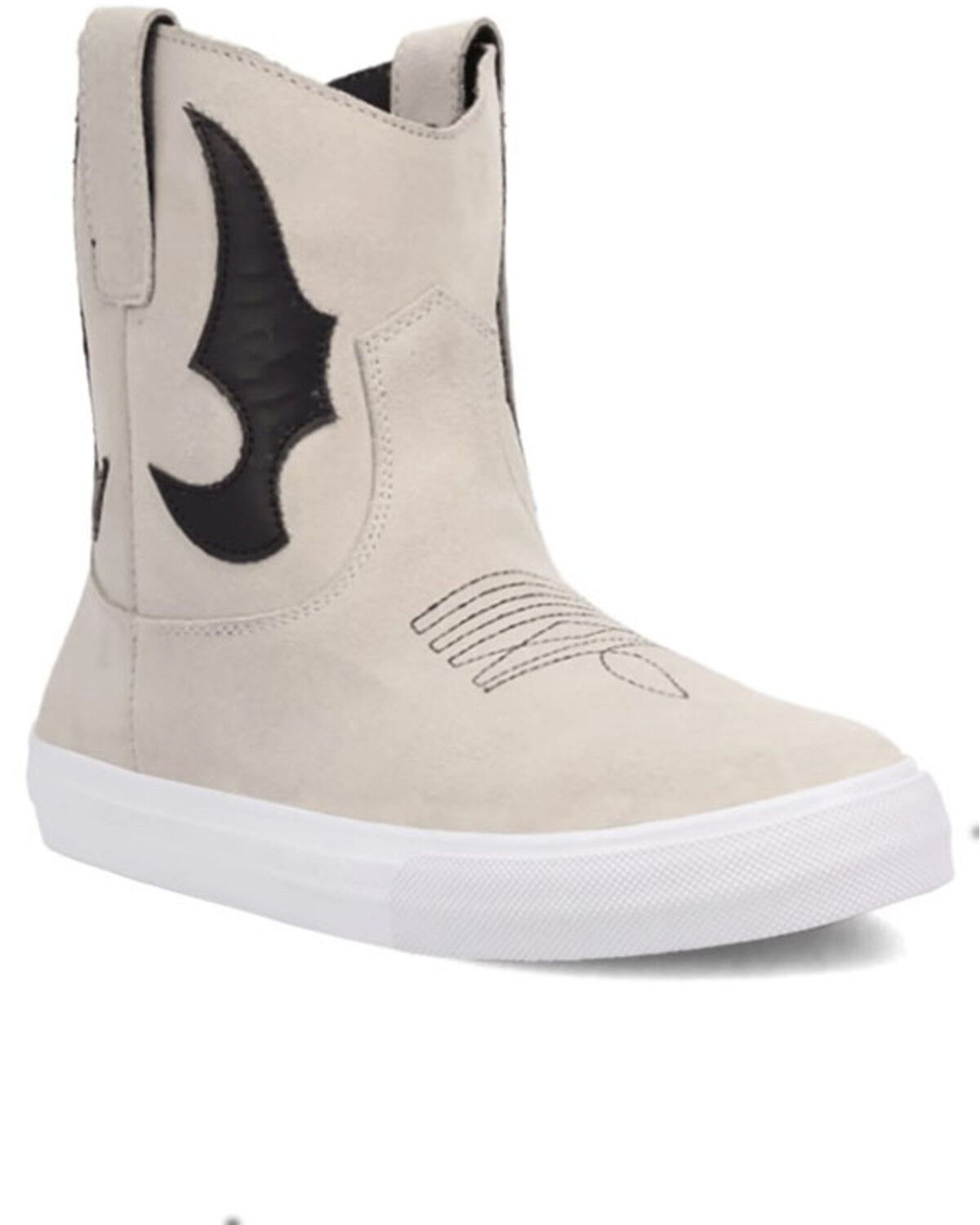 Image #1 - Dingo Women's Ollie Suede Casual Boots - Round Toe, White, hi-res