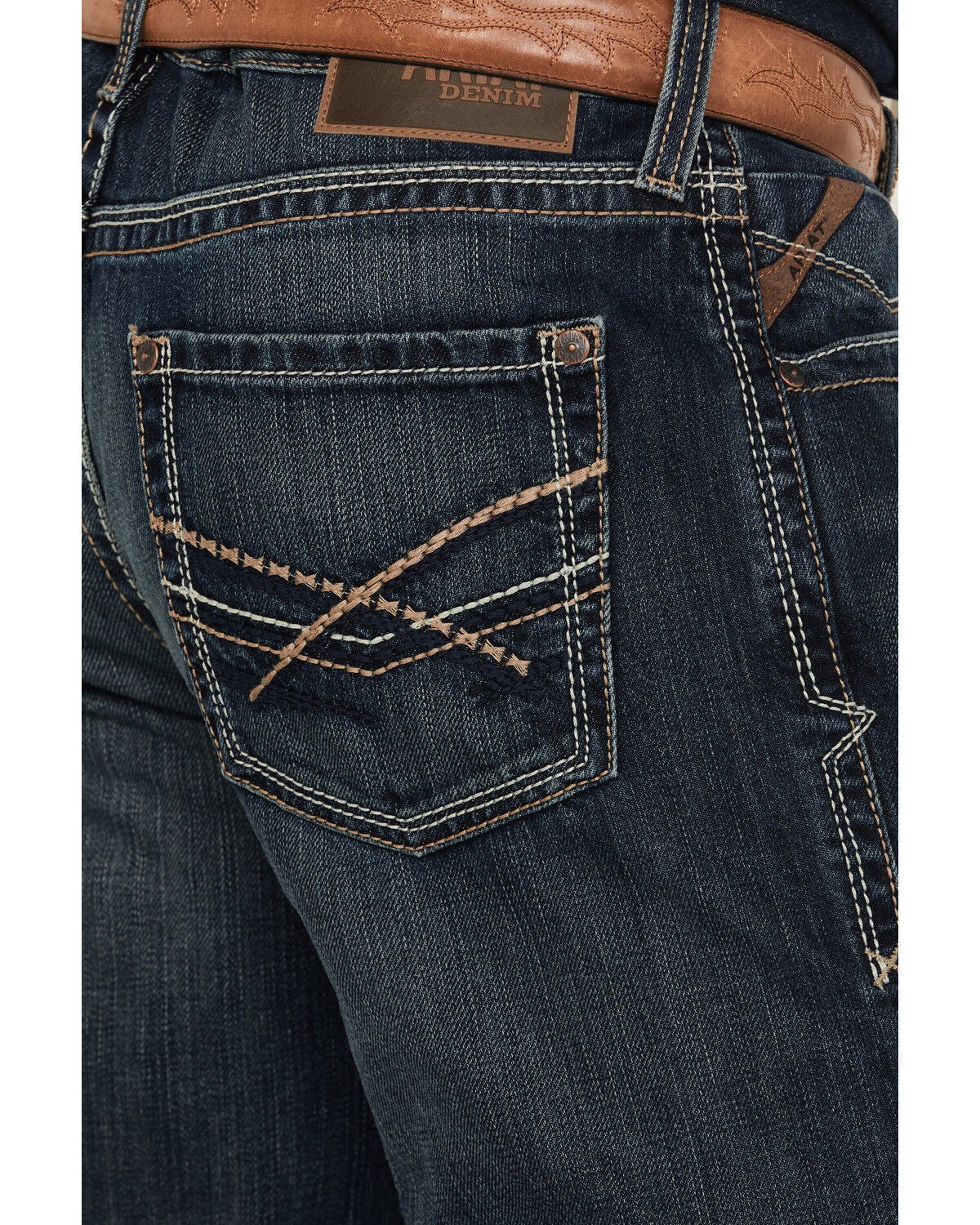 Image #4 - Ariat Men's Deadrun M5 Arrowhead Straight Denim Jeans, Denim, hi-res