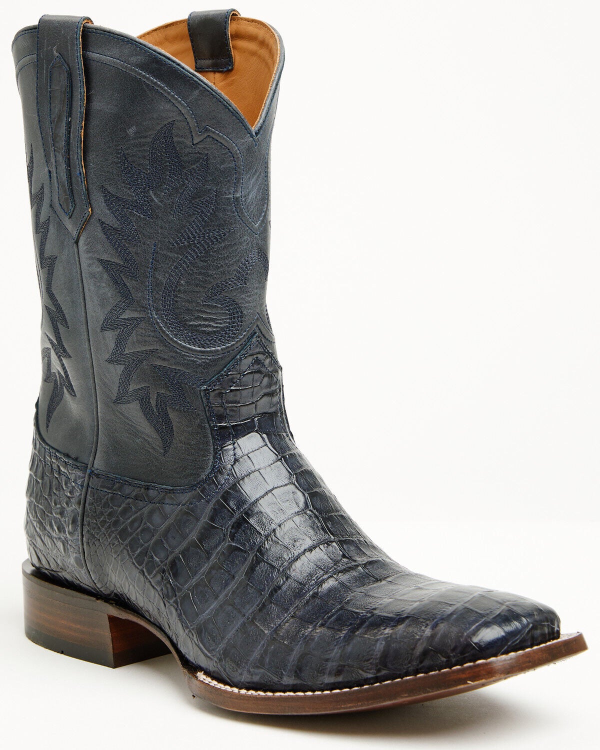 Image #1 - Cody James Black 1978&reg; Men's The Hayward Exotic Caiman Western Boots - Broad Square Toe, Navy, hi-res