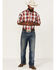 Image #2 - Roper Men's Liberty Bell Large Apple Plaid Short Sleeve Button Down Western Shirt, , hi-res