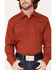Cinch Men's Modern Fit Small Geo Print Snap Western Shirt , Red, hi-res