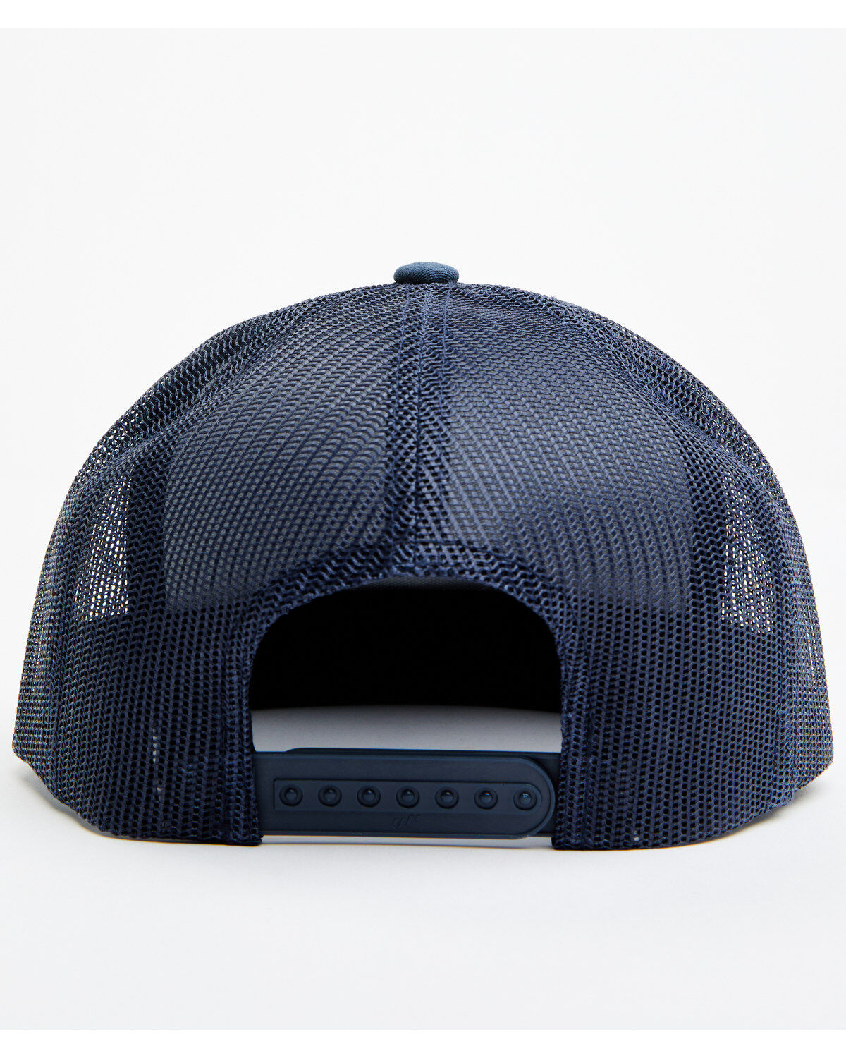 Image #3 - Lazy J Ranchwear Men's Navy Red Ranch Logo Patch Mesh Back Ball Cap, Navy, hi-res