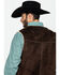 Scully Leatherwear Men's Brown Boar Suede Hunting Vest , Brown, hi-res