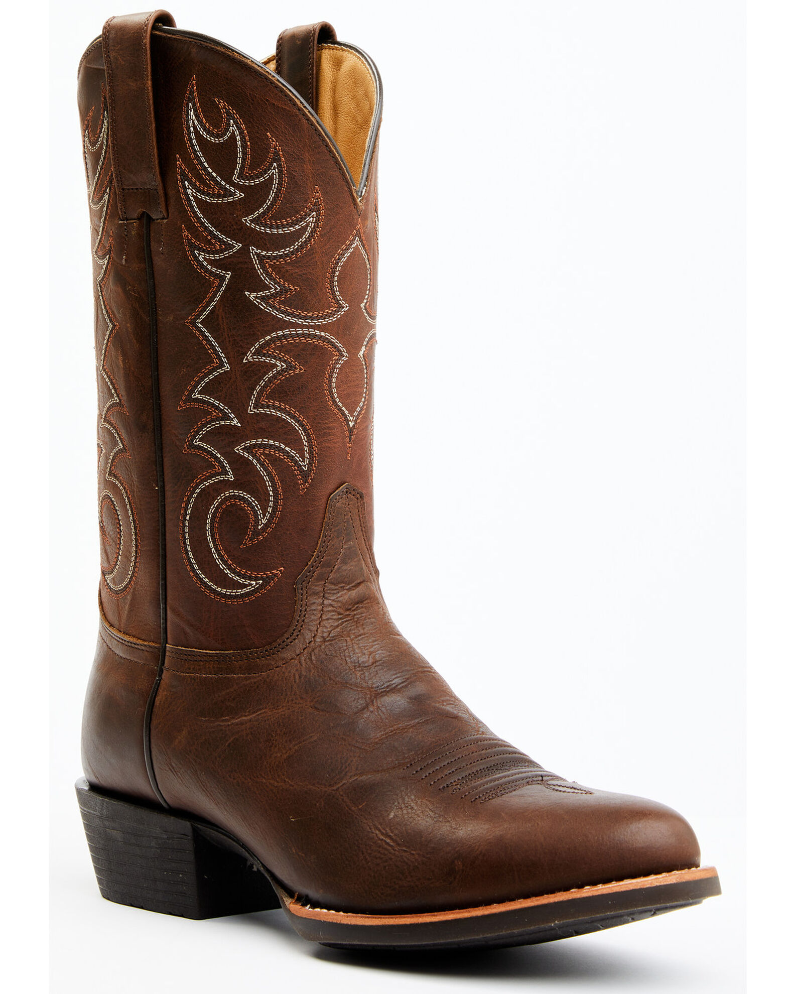 Brothers and Sons Men s British Tan Xero Gravity Performance Leather Western Boots Round Toe Boot Barn