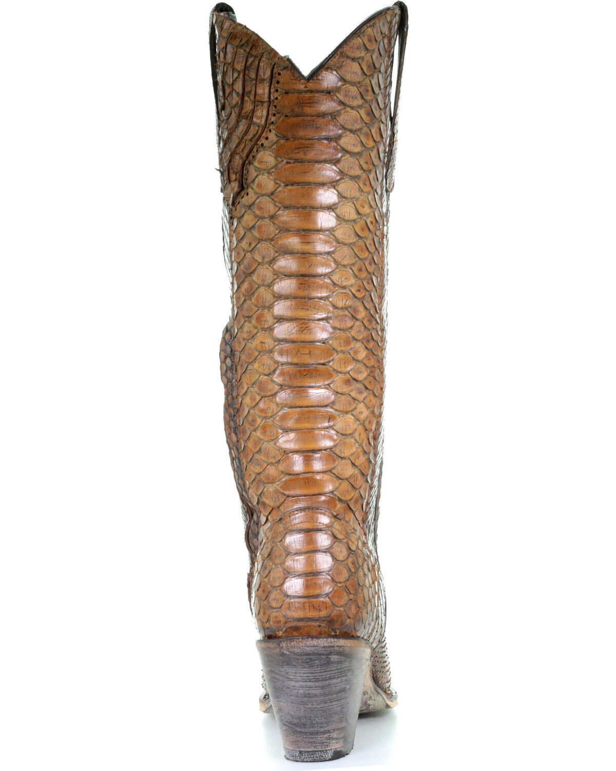 Image #6 - Corral Women's Tan Tall Full Python Zipper Western Boots - Snip Toe, , hi-res