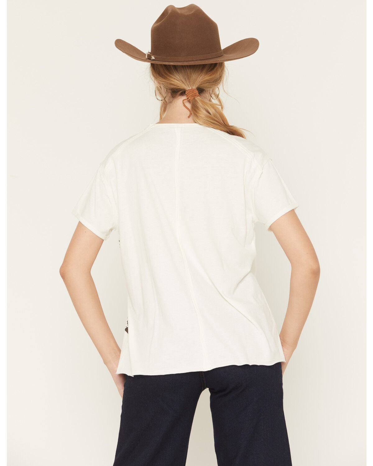 Image #4 - Shyanne Women's Horse Pixel Short Sleeve Graphic Tee, Cream, hi-res