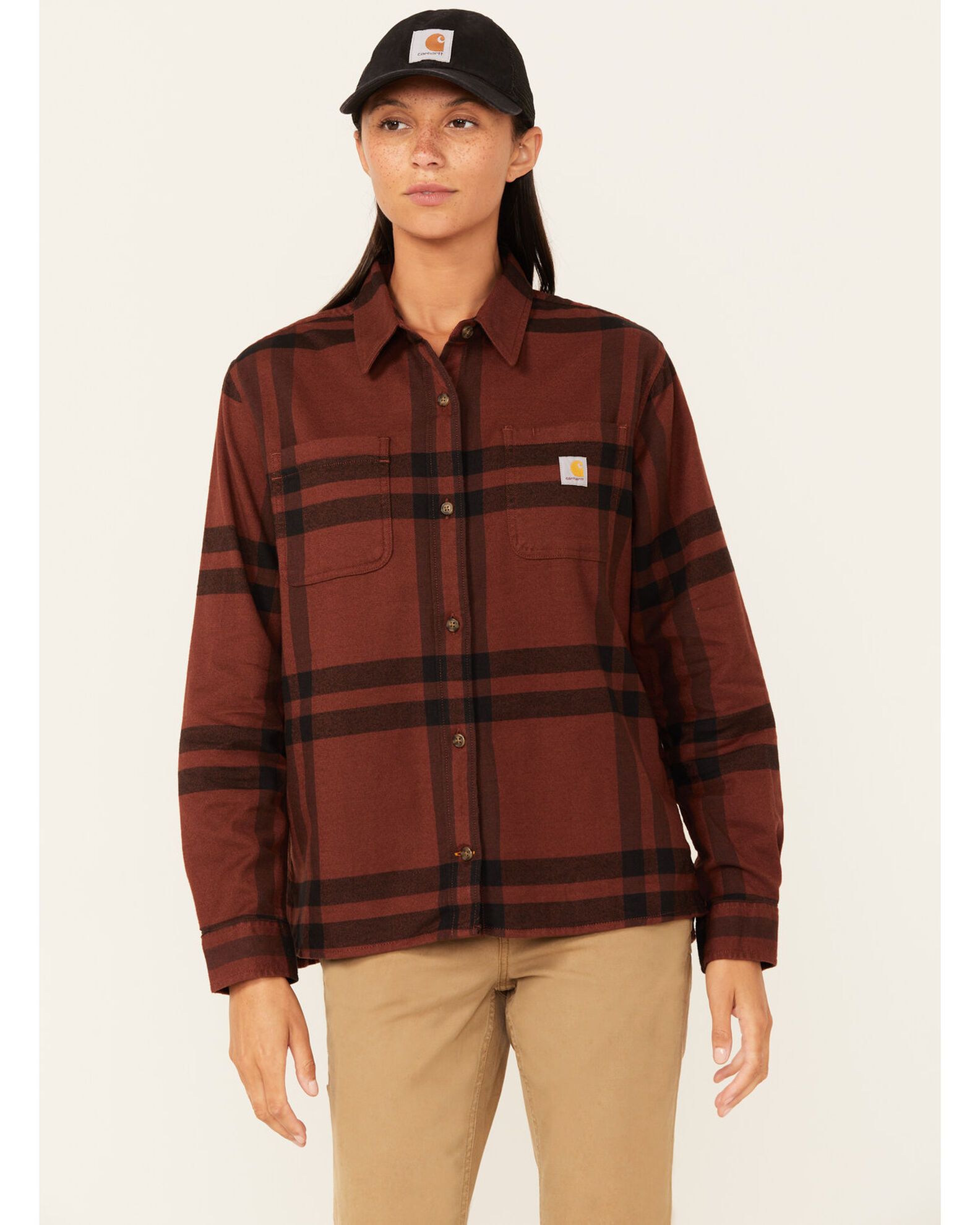 Carhartt Women s Rugged Flex Loose Fit Midweight Long Sleeve