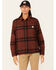 Image #1 - Carhartt Women's Rugged Flex® Loose Fit Midweight Long Sleeve Flannel Shirt, Dark Brown, hi-res