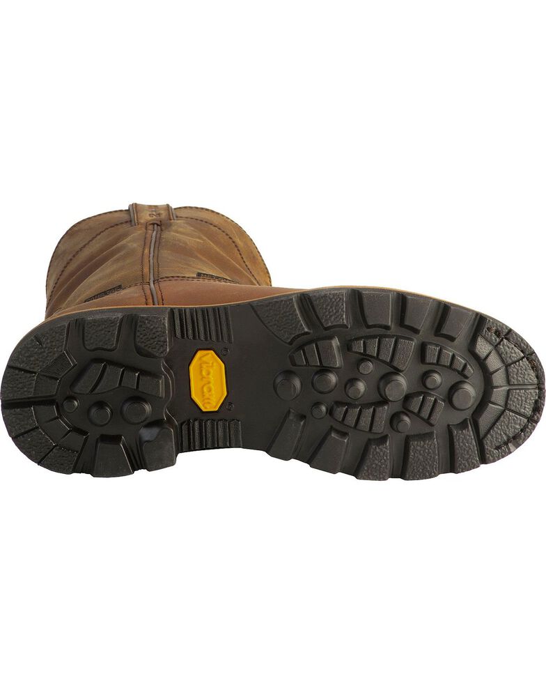 Justin Men's Wyoming Waterproof Internal Met Guard PullOn Work Boots