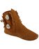 Minnetonka Women's Soft Sole Ankle Moccasins, Brown, hi-res