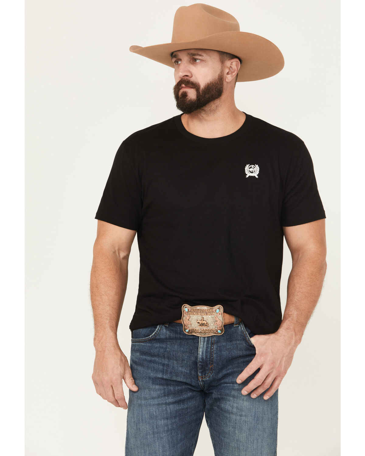 Image #2 - Cinch Men's Lead This Life Short Sleeve Graphic T-Shirt, Black, hi-res