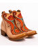 Image #4 - Corral Women's Natural Orange Embroidered Booties - Medium Toe, , hi-res
