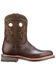 Image #2 - Lucchese Women's Ruth Western Boots - Round Toe, Chocolate, hi-res