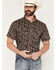 Image #1 - Rock & Roll Denim X Koe Wetzel Men's Camo Print Short Sleeve Snap Stretch Western Shirt, Camouflage, hi-res