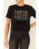 Image #3 - Rock & Roll Denim Women's Tacos Tacos Tacos Graphic Short Sleeve Tee, Charcoal, hi-res