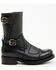 Image #2 - Sendra Women's Juno Motorcycle Boots - Round Toe, Black, hi-res