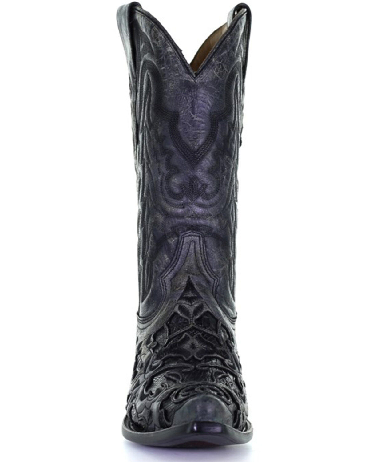Image #4 - Corral Men's Exotic Alligator Western Boots - Snip Toe, Black, hi-res