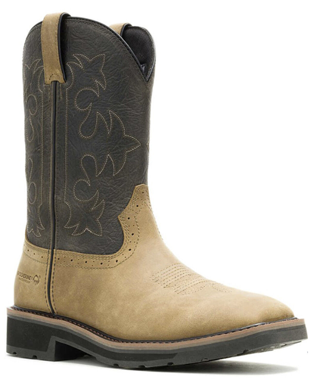 Image #1 - Wolverine X Jordan Davis Men's Rancher Fleur de Lis Waterproof Wellington Work Boots - Soft Toe, Taupe, hi-res