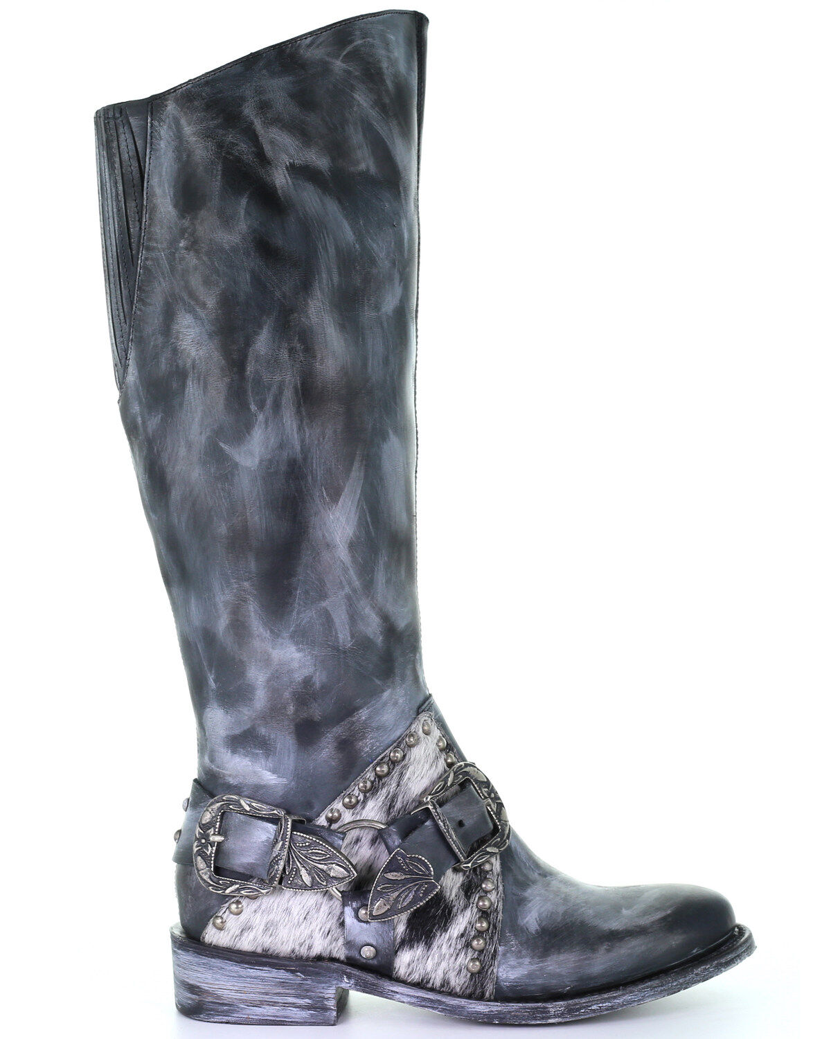 Image #2 - Corral Women's Black Harness Western Boots - Round Toe, , hi-res