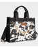 Image #2 - Wrangler X Boot Barn Women's Cow Print Tote with Chain, Black, hi-res