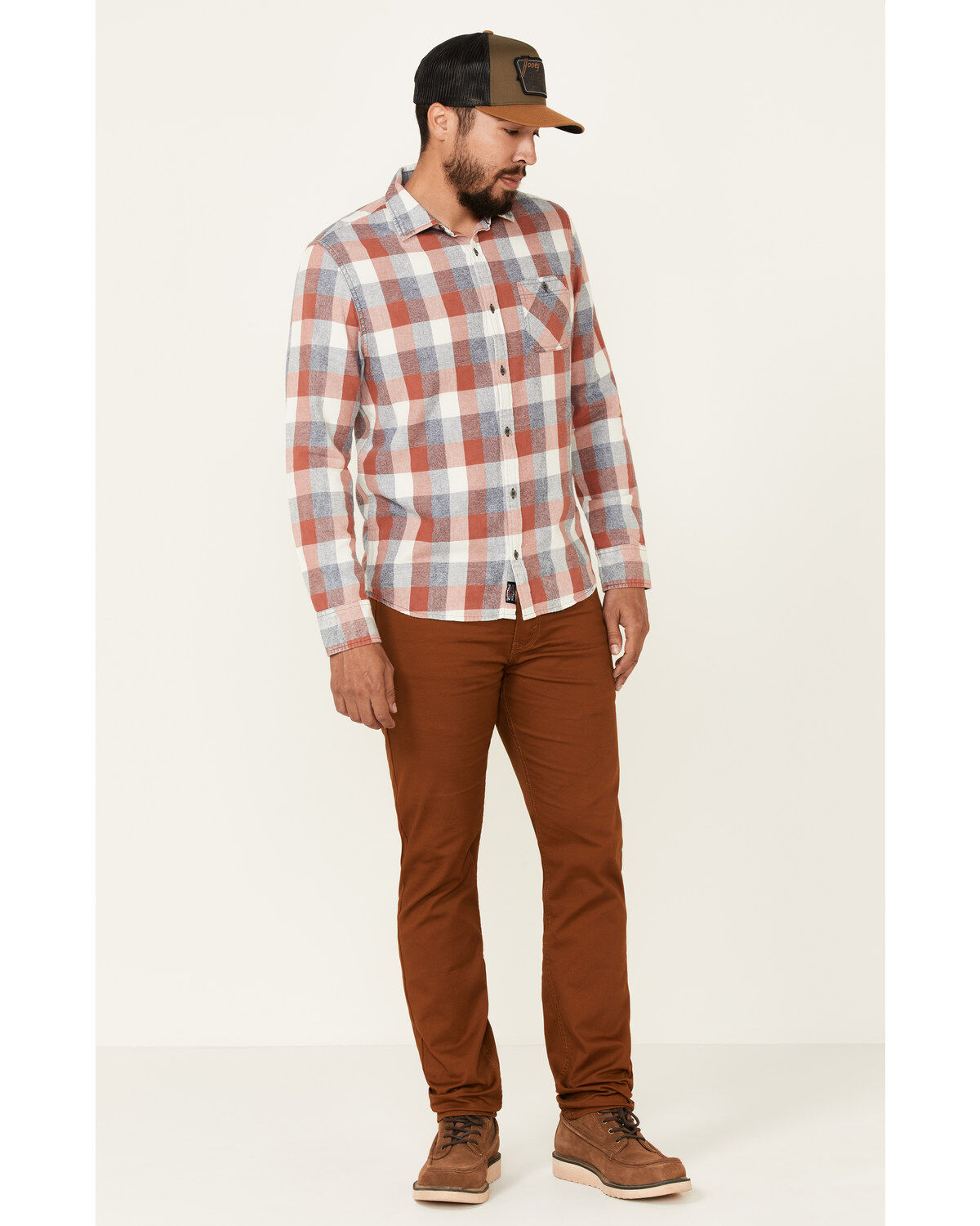 Image #2 - Flag & Anthem Men's Pagedale Vintage Wash Plaid Long Sleeve Button-Down Western Shirt, , hi-res