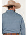 Panhandle Men's Performance Geo Print Long Sleeve Button Down Shirt, Blue, hi-res