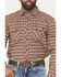 Image #3 - Cody James Men's FR Hondo Plaid Print Long Sleeve Snap Stretch Work Shirt, Dark Brown, hi-res