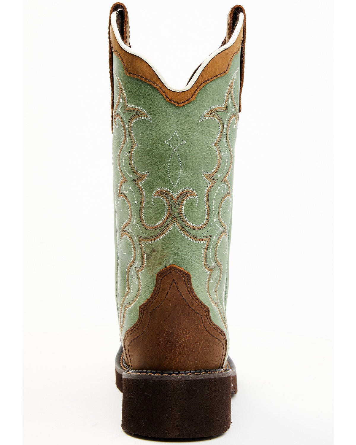 Justin Women's Raya Turquoise Western Boots - Square Toe