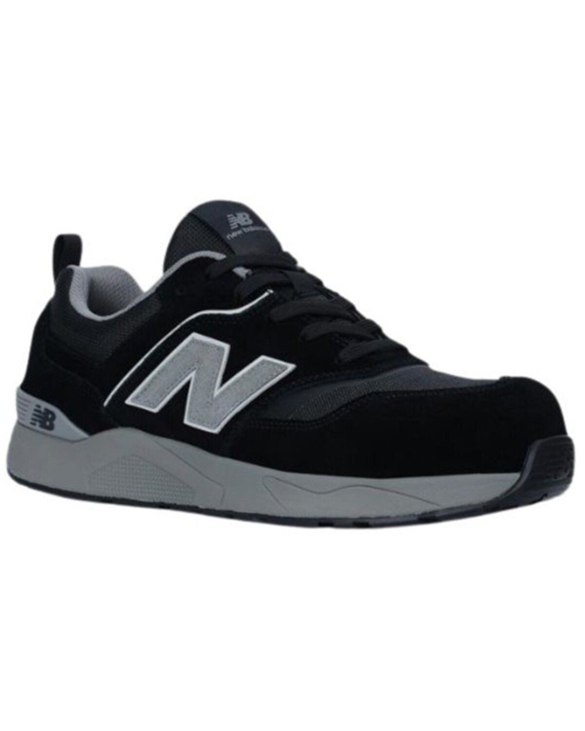 New Balance Men's Elite Lite Work Shoes - Composite Toe, Black/grey, hi-res
