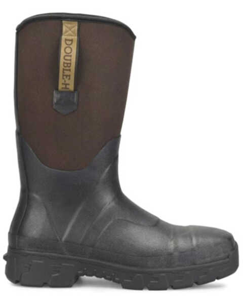 Double H Men's Albin 13" Rubber Work Boots - Composite Toe, Black, hi-res