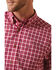 Image #3 - Ariat Men's Indiana Plaid Print Long Sleeve Button-Down Performance Western Shirt, Red, hi-res