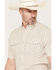 Image #2 - Ferrell Men's Callen Tek Medallion Print Short Sleeve Pearl Snap Stretch Western Shirt, Tan, hi-res