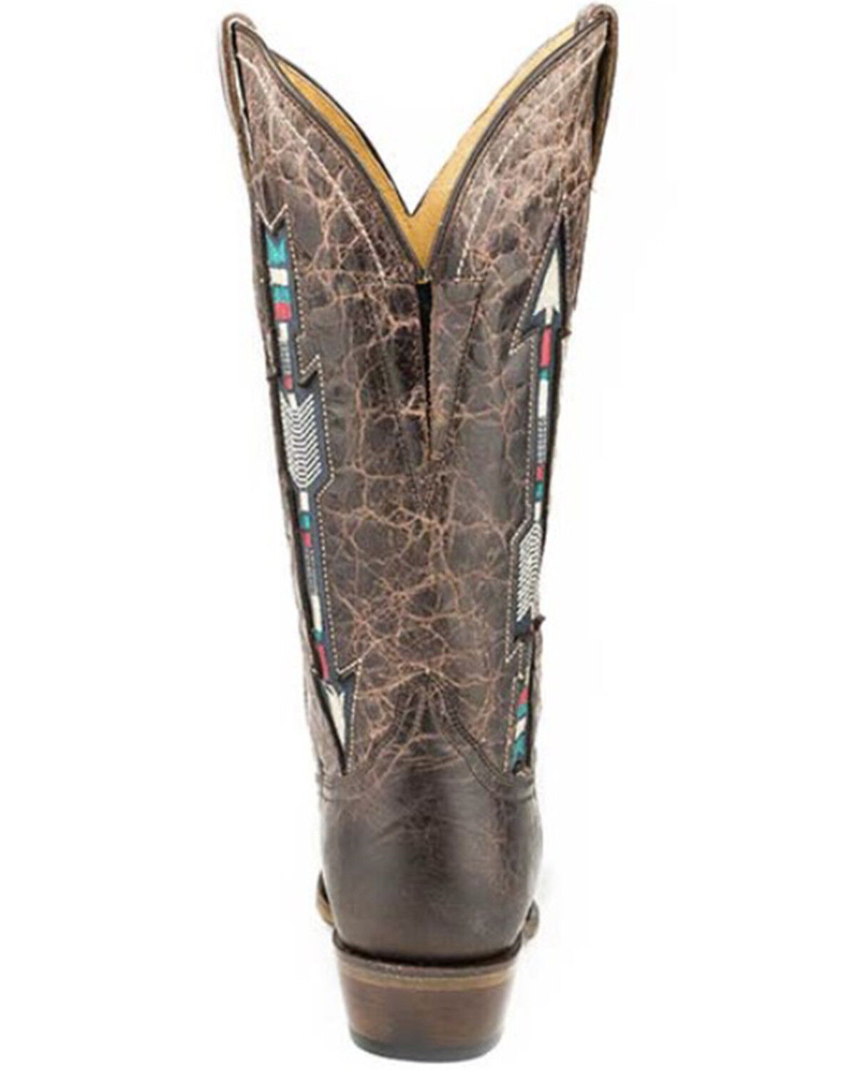Image #2 - Roper Women's Arrows Square Western Boots - Broad Square Toe, Brown, hi-res