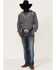 Image #2 - Roper Men's Embroidered Horseshoe Large Plaid Long Sleeve Snap Western Shirt , , hi-res