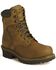 Chippewa Men's IQ Insulated 8" Lace-Up Logger Boots - Steel Toe, Bark, hi-res