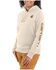 Image #1 - Carhartt Women's Relaxed Fit Midweight Logo Sleeve Graphic Hoodie, Brown, hi-res
