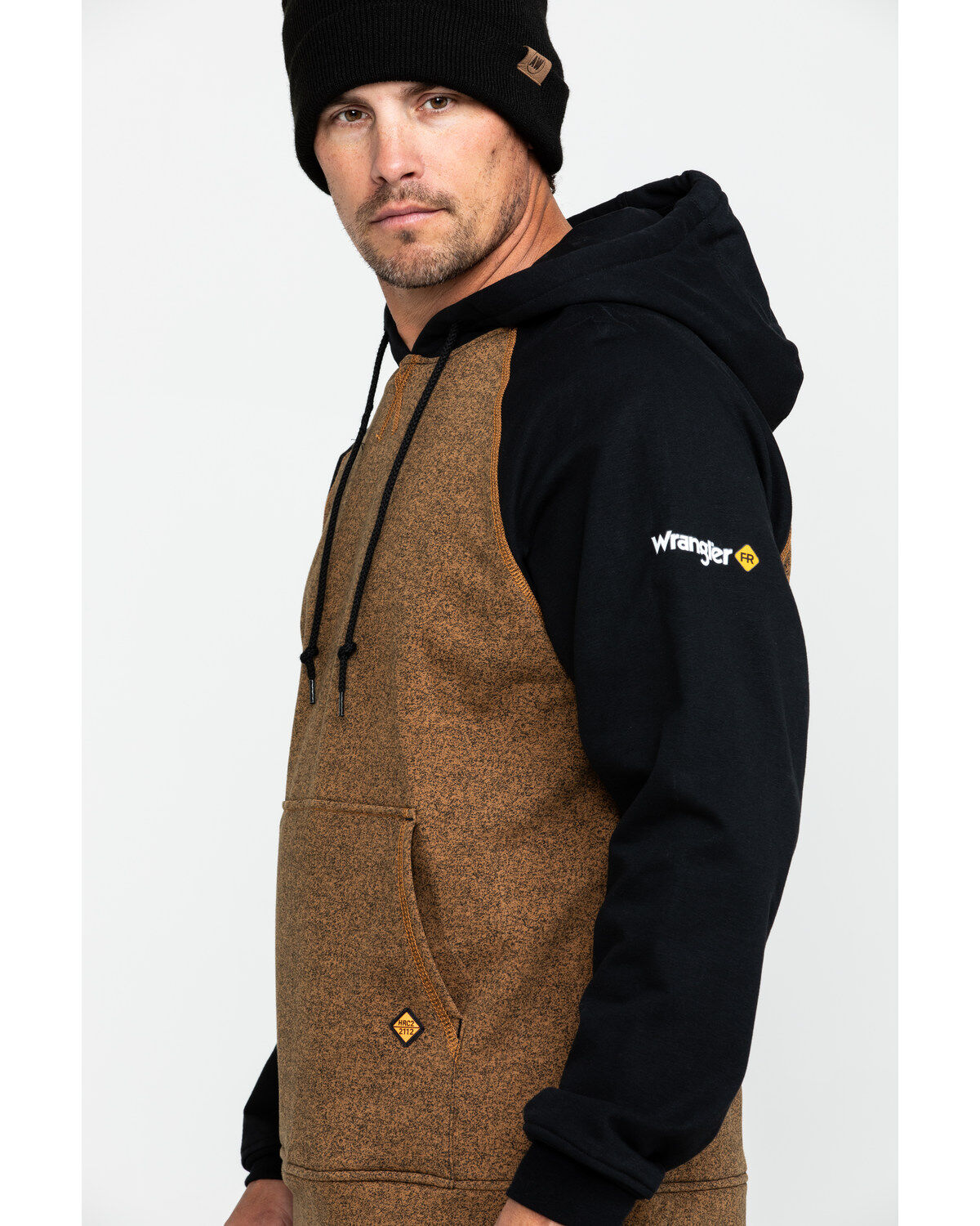 Image #3 - Wrangler Men's FR Contrast Hooded Work Sweatshirt, , hi-res