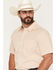 Image #2 - RANK 45&reg; Men's Square Up Geo Print Short Sleeve Button-Down Stretch Western Shirt, Ivory, hi-res