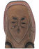 Dan Post Girls' Posey Floral Inlay Western Boots - Broad Square Toe, Honey, hi-res