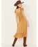 Image #4 - Yura Women's Boot Barn Exclusive Ditsy Floral Ruffle Sleeveless Midi Dress, , hi-res