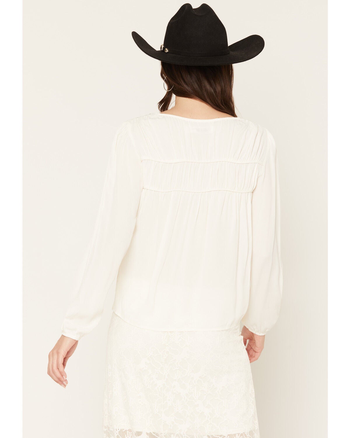 Image #4 - Idyllwind Women's Delwood Button-Front Long Sleeve Blouse, Ivory, hi-res