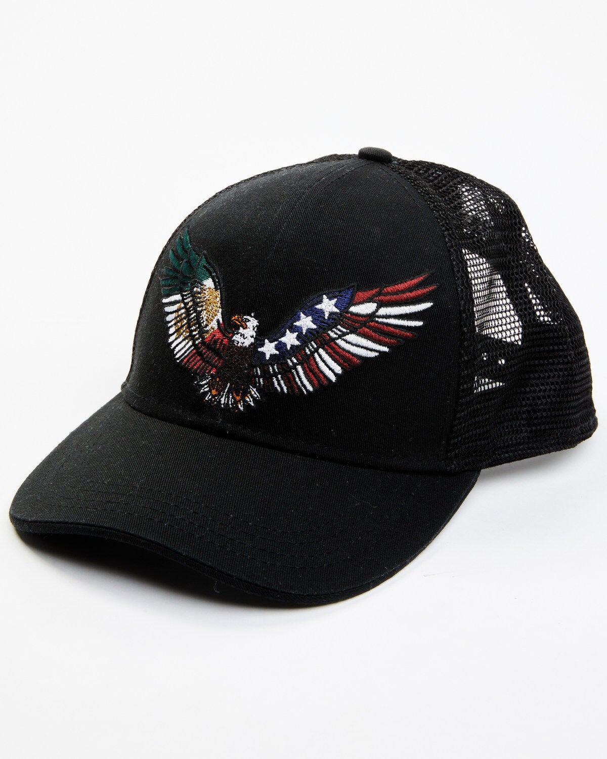 Cody James Men's Mexico & American Eagle Embroidered Ball Cap, Black, hi-res