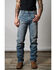 Image #1 - Zach Top X Kimes Ranch Men's Light Wash Mid Rise Knife Pocket Bootcut Rigid Denim Jeans, Light Wash, hi-res